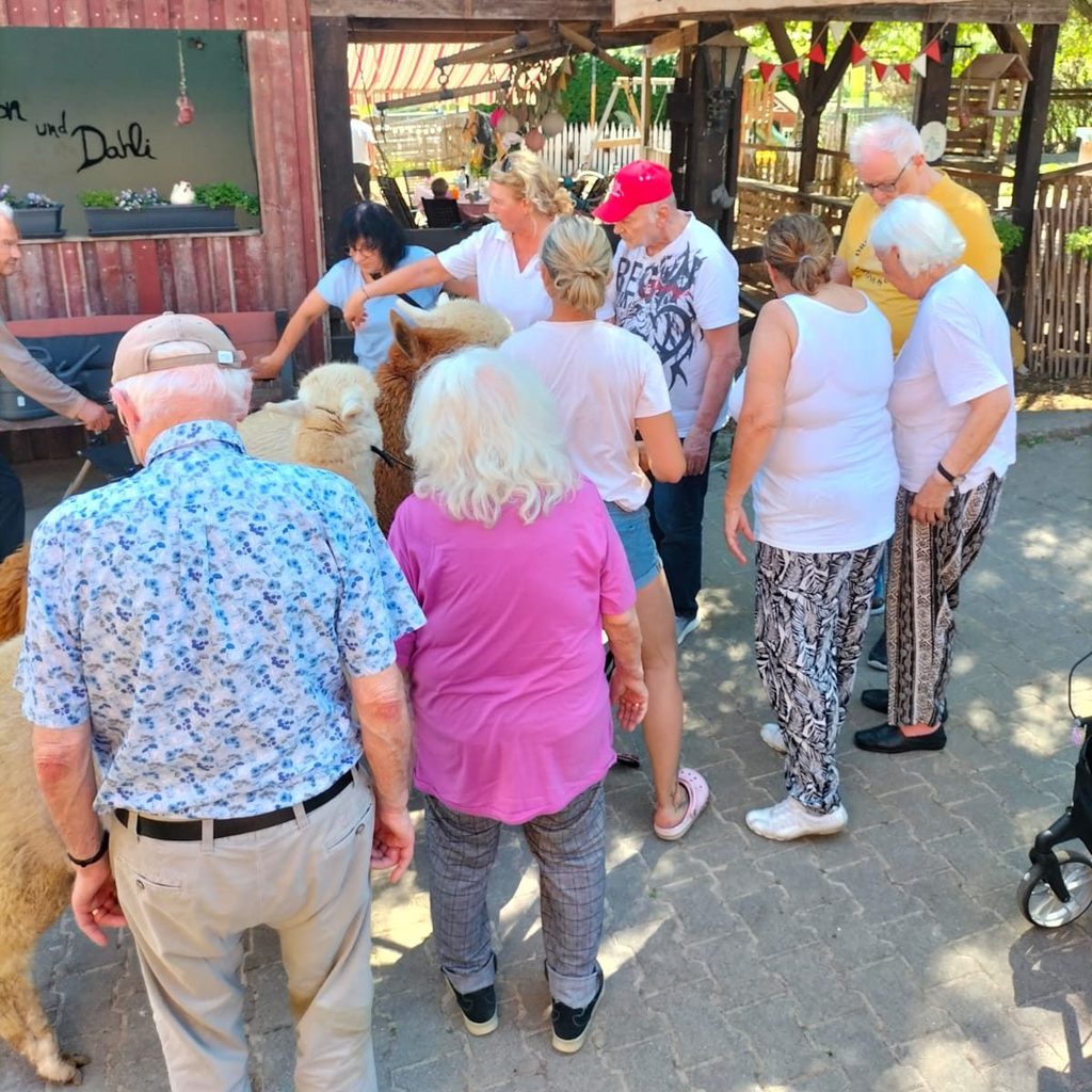 Ausflug der Wohngruppe zum Bauernhof